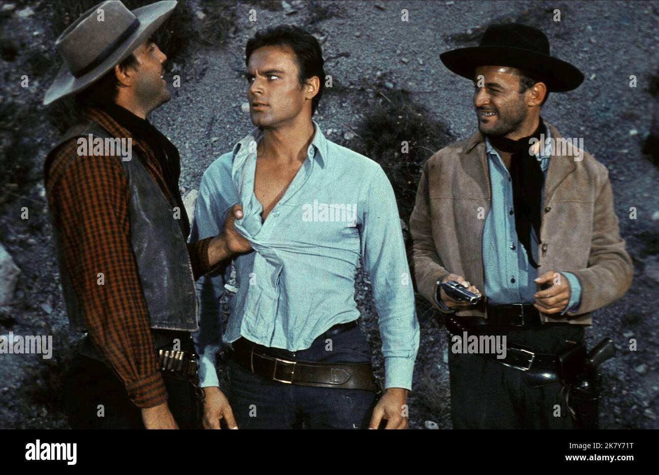 Terence Hill & Karl May Film: The Oil Prince (DE/YU 1965) Characters: Richard Forsythe (as Mario Girotti) &  Director: Harald Philipp 25 August 1965   **WARNING** This Photograph is for editorial use only and is the copyright of RIALTO and/or the Photographer assigned by the Film or Production Company and can only be reproduced by publications in conjunction with the promotion of the above Film. A Mandatory Credit To RIALTO is required. The Photographer should also be credited when known. No commercial use can be granted without written authority from the Film Company. Stock Photo