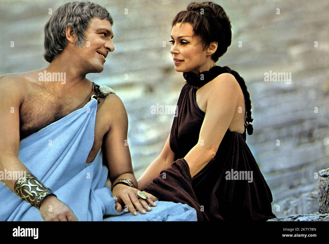 Christopher Plummer & Lilli Palmer Film Oedipus The King (1967