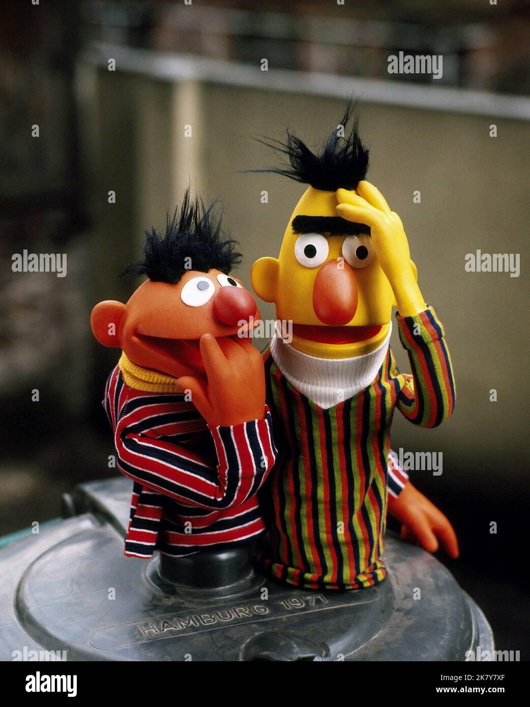 Ernie & Bert Television: Sesame Street (1960) Characters: Ernie & Bert  Director: Joan Ganz Cooney 10 November 1969   **WARNING** This Photograph is for editorial use only and is the copyright of JIM HENSON and/or the Photographer assigned by the Film or Production Company and can only be reproduced by publications in conjunction with the promotion of the above Film. A Mandatory Credit To JIM HENSON is required. The Photographer should also be credited when known. No commercial use can be granted without written authority from the Film Company. Stock Photo