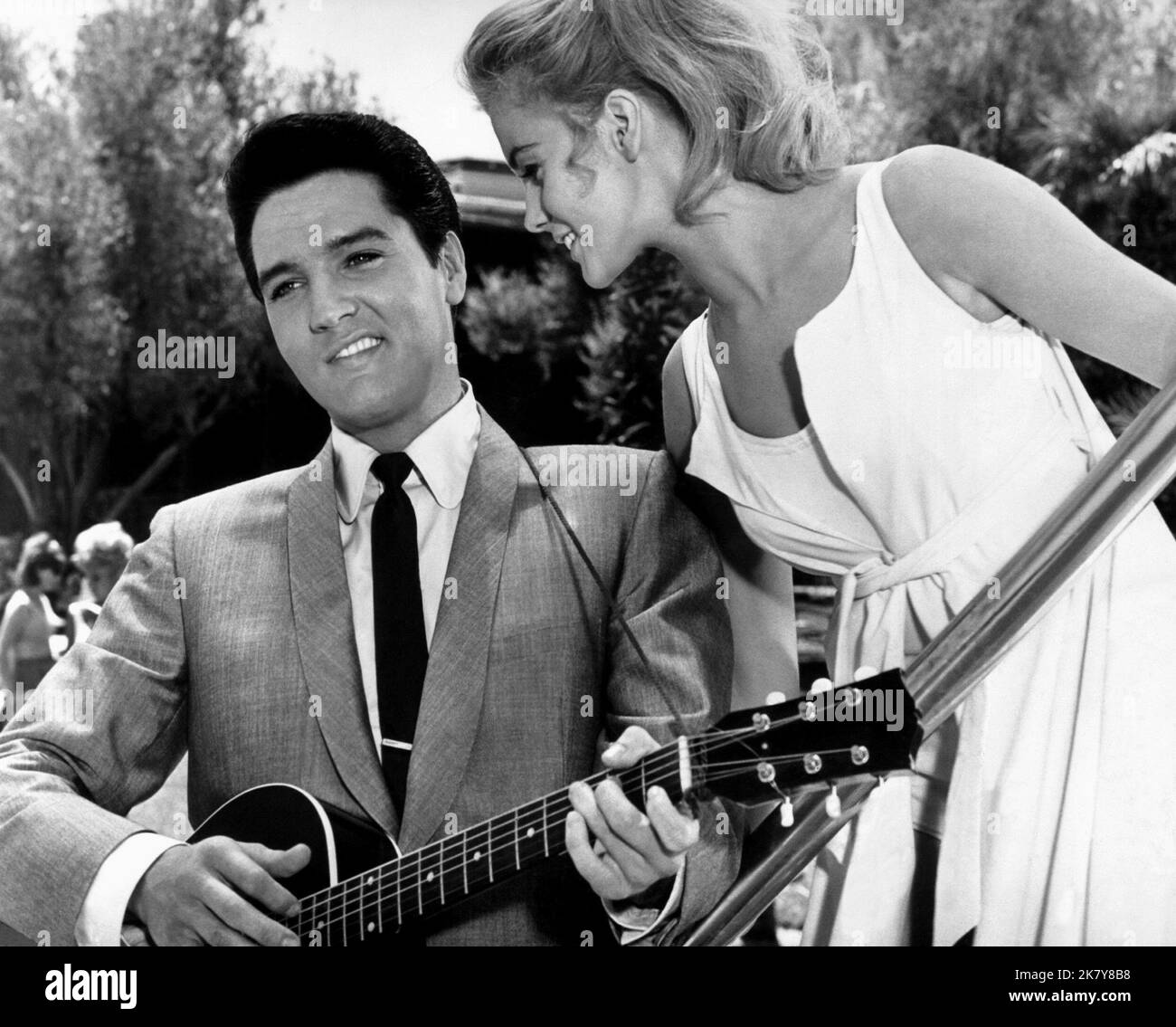 Elvis Presley & Ann-Margret Film: Viva Las Vegas; Love In Las Vegas (USA 1964) Characters: Lucky Jackson & Rusty Martin  Director: George Sidney 13 March 1964   **WARNING** This Photograph is for editorial use only and is the copyright of MGM and/or the Photographer assigned by the Film or Production Company and can only be reproduced by publications in conjunction with the promotion of the above Film. A Mandatory Credit To MGM is required. The Photographer should also be credited when known. No commercial use can be granted without written authority from the Film Company. Stock Photo