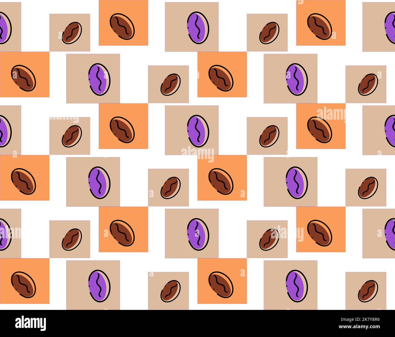 Coffee beans illustration Stock Vector Images - Alamy