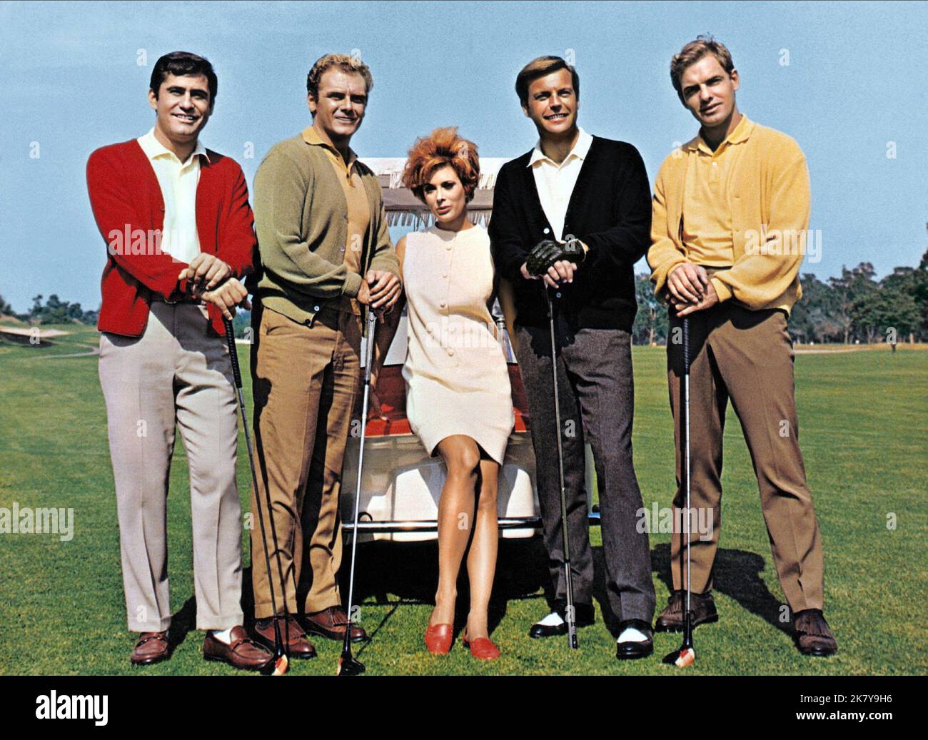 James Farentino, Guy Stockwell, Jill St. John, Robert Wagner & Mike Kellin Film: Banning (1967) Characters: Chris Patton, Jonathan Linus, Angela Barr, Mike Banning, Harry Kalielle  Director: Ron Winston 13 December 1967   **WARNING** This Photograph is for editorial use only and is the copyright of UNIVERSAL and/or the Photographer assigned by the Film or Production Company and can only be reproduced by publications in conjunction with the promotion of the above Film. A Mandatory Credit To UNIVERSAL is required. The Photographer should also be credited when known. No commercial use can be gran Stock Photo
