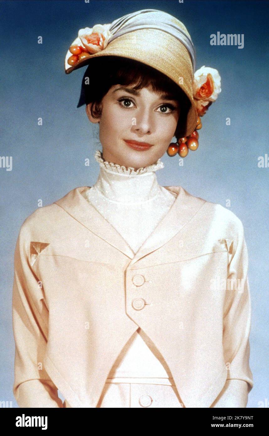 Audrey Hepburn Film: My Fair Lady (USA 1964) Characters: Eliza Doolittle  Director: George Cukor 21 October 1964   **WARNING** This Photograph is for editorial use only and is the copyright of WARNER BROS. and/or the Photographer assigned by the Film or Production Company and can only be reproduced by publications in conjunction with the promotion of the above Film. A Mandatory Credit To WARNER BROS. is required. The Photographer should also be credited when known. No commercial use can be granted without written authority from the Film Company. Stock Photo