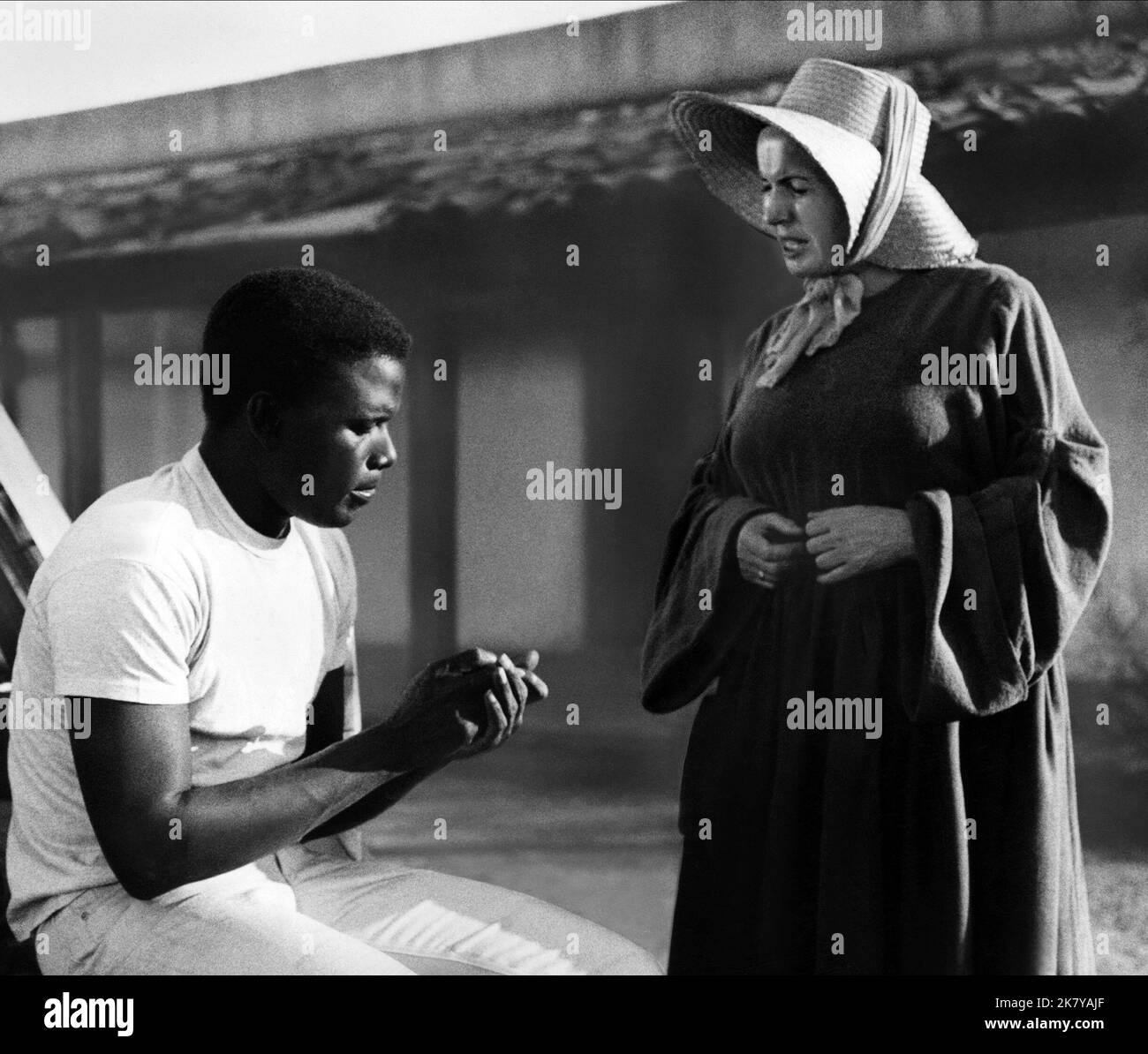 Sidney Poitier & Lilia Skala Film Lilies Of The Field (1962