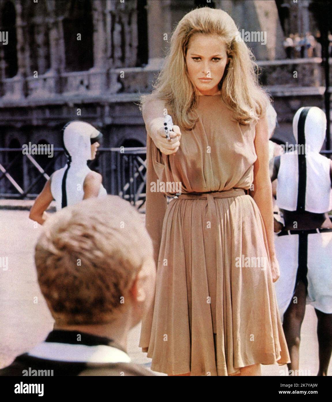 Ursula Andress Film: The Tenth Victim: La Decima Vittima (1964) Characters: Caroline Meredith  Director: Elio Petri 01 December 1965   **WARNING** This Photograph is for editorial use only and is the copyright of LES FILMS and/or the Photographer assigned by the Film or Production Company and can only be reproduced by publications in conjunction with the promotion of the above Film. A Mandatory Credit To LES FILMS is required. The Photographer should also be credited when known. No commercial use can be granted without written authority from the Film Company. Stock Photo