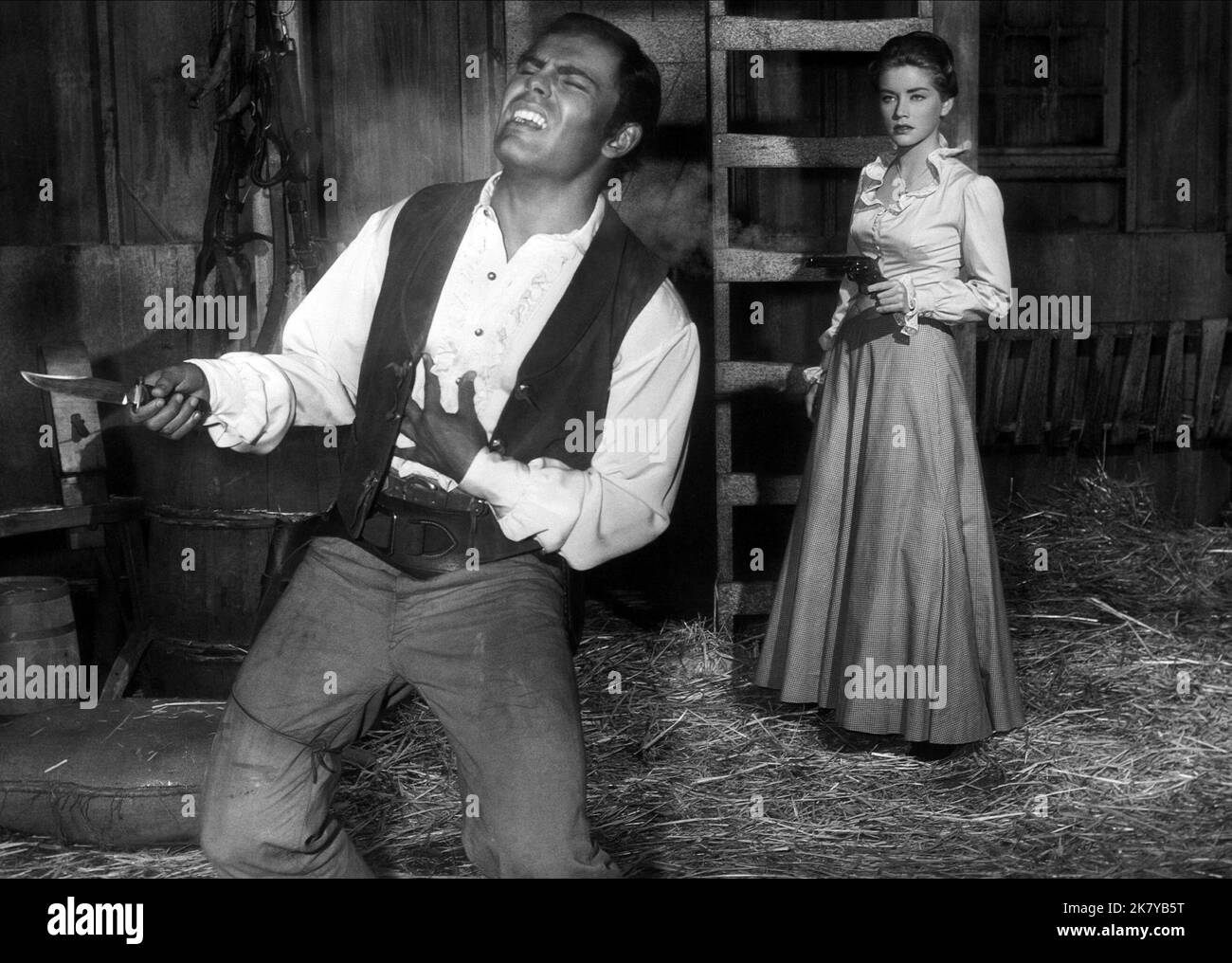 John Saxon & Dolores Hart Film The Plunderers (1961) Characters: Rondo ...