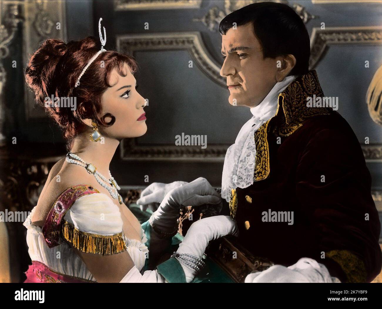 Claudia Cardinale & Pierre Mondy Film The Battle Of Austerlitz (1960