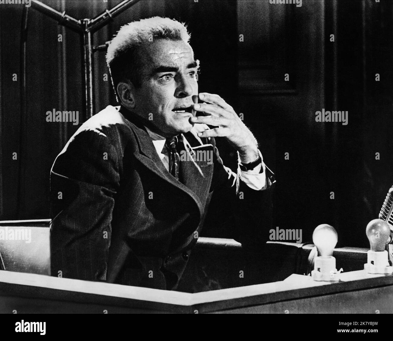 Montgomery Clift Film: Judgment At Nuremberg; Judgement At Nuremberg (USA 1963) Characters: Rudolph Petersen  Director: Stanley Kramer 14 December 1961   **WARNING** This Photograph is for editorial use only and is the copyright of UNITED ARTISTS and/or the Photographer assigned by the Film or Production Company and can only be reproduced by publications in conjunction with the promotion of the above Film. A Mandatory Credit To UNITED ARTISTS is required. The Photographer should also be credited when known. No commercial use can be granted without written authority from the Film Company. Stock Photo