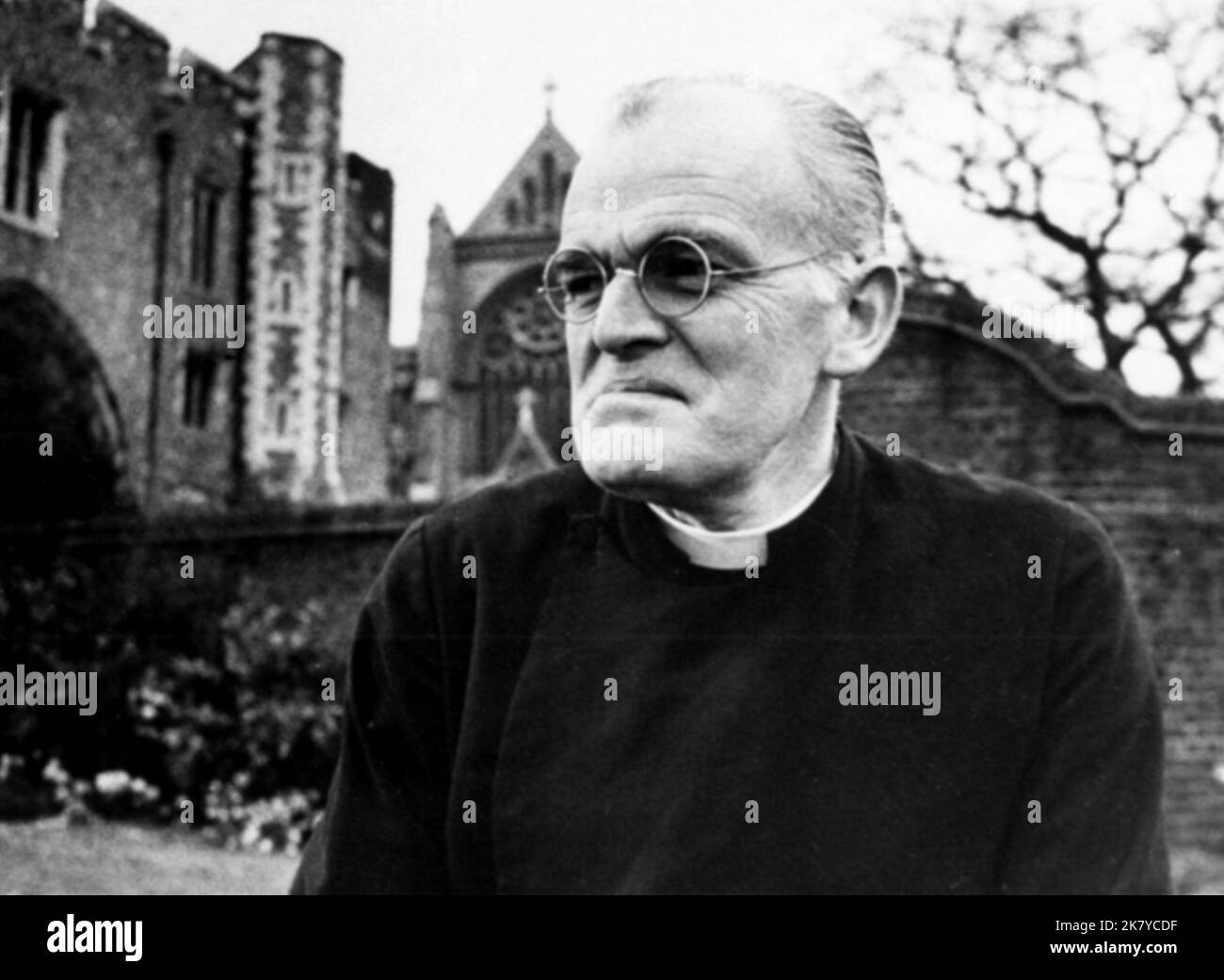John Barron Television: All Gas And Gaiters (1966) Characters: The Dean, The Very Reverend Lionel Pugh-Critchley (!966-7 & 1970)  Director: Stuart Allen & John Howard Davies 17 May 1966   **WARNING** This Photograph is for editorial use only and is the copyright of BBC and/or the Photographer assigned by the Film or Production Company and can only be reproduced by publications in conjunction with the promotion of the above Film. A Mandatory Credit To BBC is required. The Photographer should also be credited when known. No commercial use can be granted without written authority from the Film Co Stock Photo
