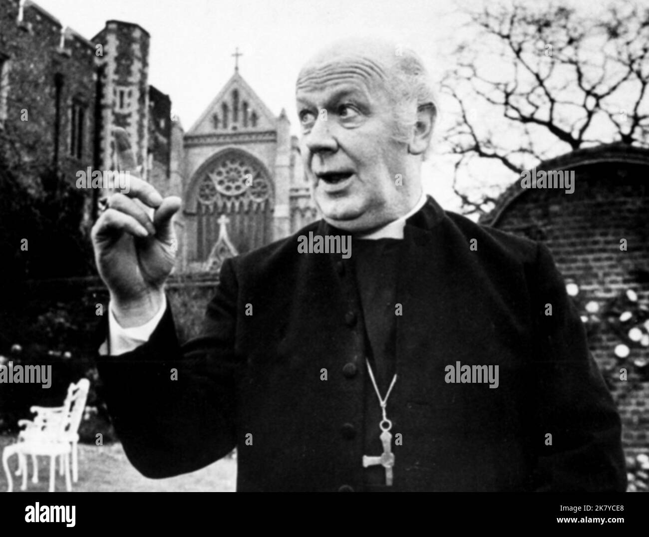 William Mervyn Television: All Gas And Gaiters (1966) Characters: The Bishop, The Right Reverend Cuthbert Hever  Director: Stuart Allen & John Howard Davies 17 May 1966   **WARNING** This Photograph is for editorial use only and is the copyright of BBC and/or the Photographer assigned by the Film or Production Company and can only be reproduced by publications in conjunction with the promotion of the above Film. A Mandatory Credit To BBC is required. The Photographer should also be credited when known. No commercial use can be granted without written authority from the Film Company. Stock Photo