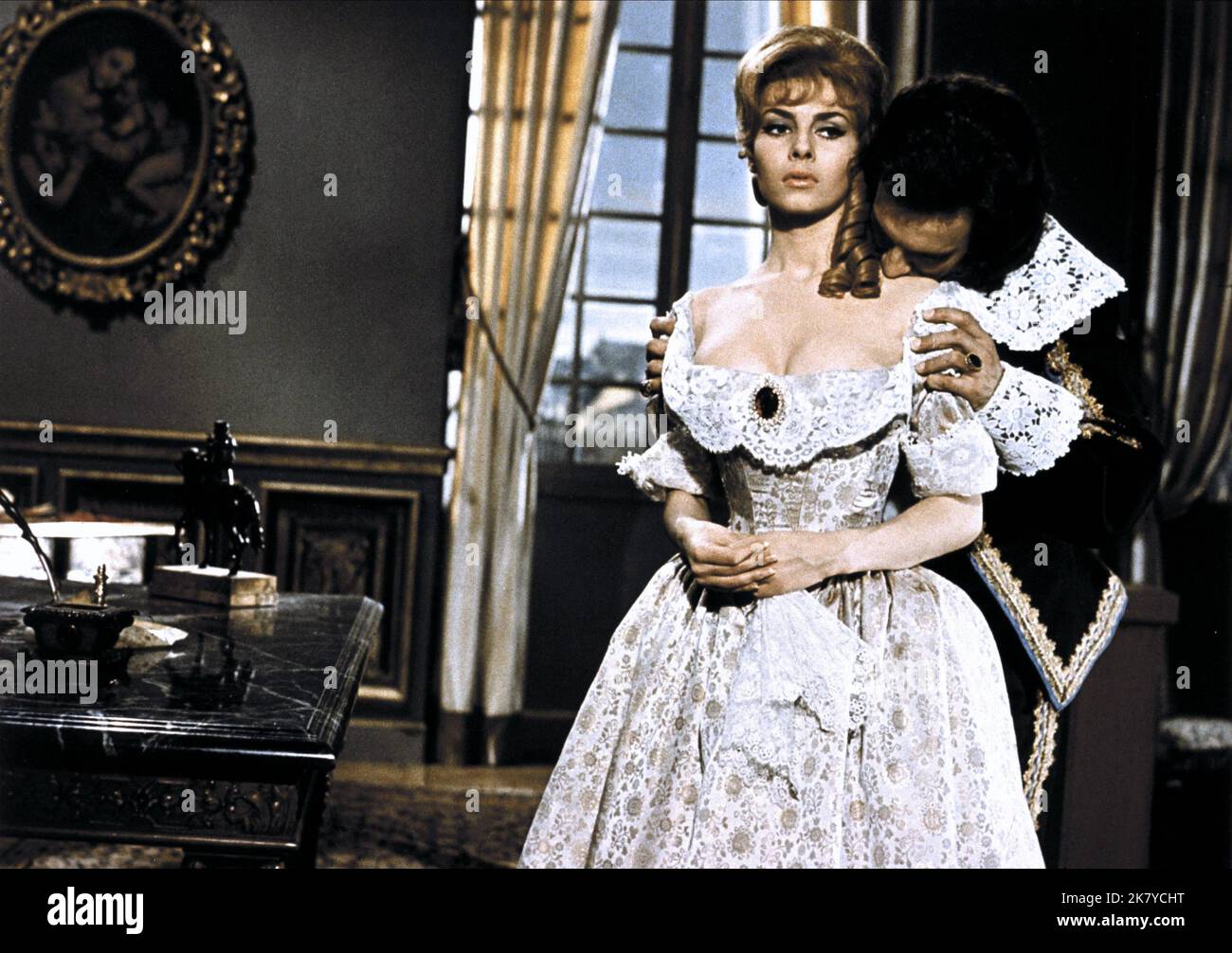 Michele Mercier & Jacques Toja Film: Angelique, Marquise Des Anges (ANGÉLIQUE)   Marquise Des Anges, (Fr 1964) Director: Bernard Borderie 08 December 1964   **WARNING** This Photograph is for editorial use only and is the copyright of FRANCO FILM and/or the Photographer assigned by the Film or Production Company and can only be reproduced by publications in conjunction with the promotion of the above Film. A Mandatory Credit To FRANCO FILM is required. The Photographer should also be credited when known. No commercial use can be granted without written authority from the Film Company. Stock Photo