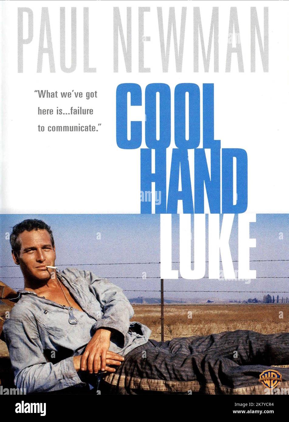 Paul Newman Poster Film: Cool Hand Luke (USA 1967) Characters: Luke  Director: Stuart Rosenberg 01 November 1967   **WARNING** This Photograph is for editorial use only and is the copyright of WARNER BROS. and/or the Photographer assigned by the Film or Production Company and can only be reproduced by publications in conjunction with the promotion of the above Film. A Mandatory Credit To WARNER BROS. is required. The Photographer should also be credited when known. No commercial use can be granted without written authority from the Film Company. Stock Photo