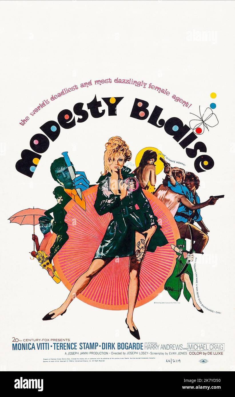 Monica Vitti Poster Film: Modesty Blaise (1966) Characters: Modesty ...