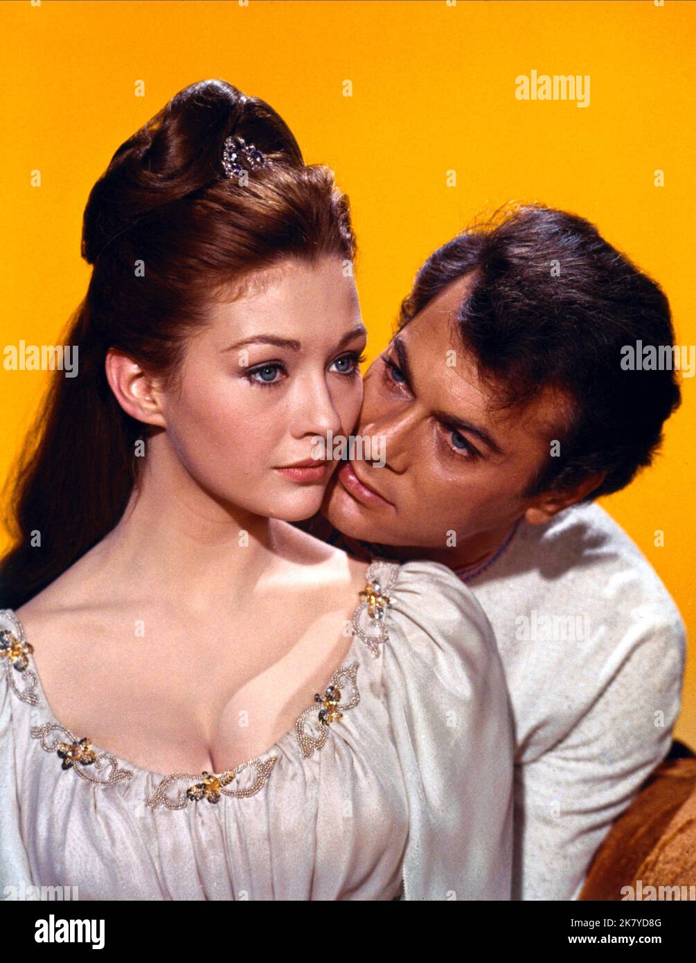 Christine Kaufmann & Tony Curtis Film: Taras Bulba (USA/YU 1962)  Characters: Natalia Dubrov, Andrei Bulba Director: J. Lee Thompson 21  November 1962 **WARNING** This Photograph is for editorial use only and is