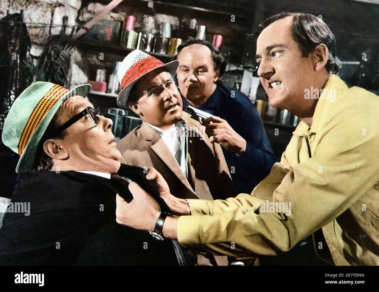 Eric Morecambe & Ernie Wise Film: That Riviera Touch (1967) Characters: Eric Simpson & Ernest Clark  Director: Cliff Owen 08 September 1966   **WARNING** This Photograph is for editorial use only and is the copyright of THE RANK and/or the Photographer assigned by the Film or Production Company and can only be reproduced by publications in conjunction with the promotion of the above Film. A Mandatory Credit To THE RANK is required. The Photographer should also be credited when known. No commercial use can be granted without written authority from the Film Company. Stock Photo