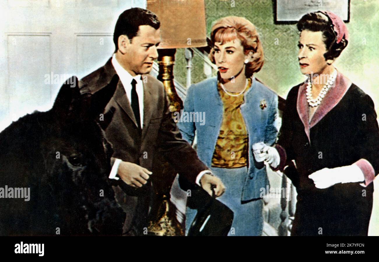 Tony Randall, Barbara Eden & Ann Doran Film The Brass Bottle (1964) Characters Harold