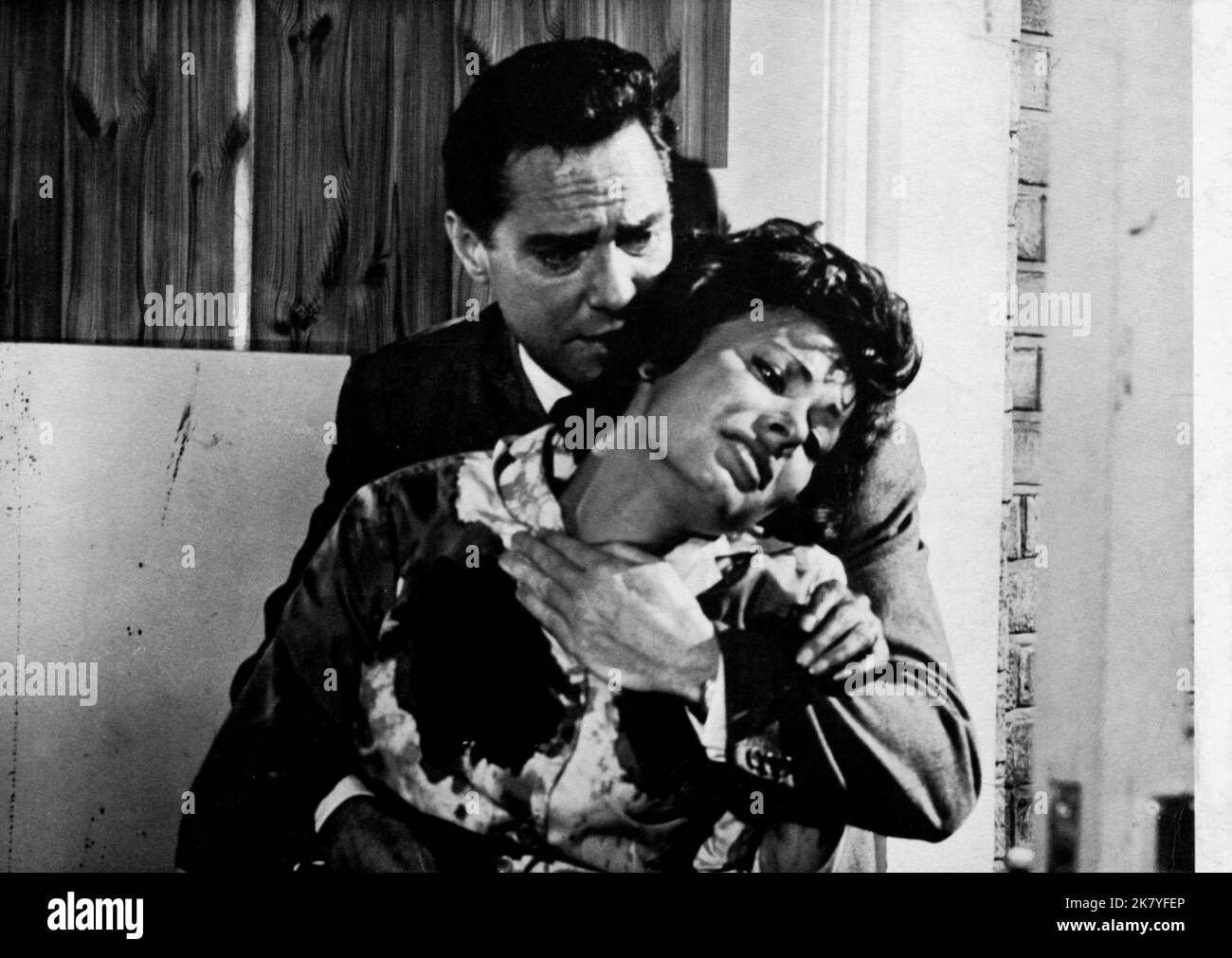 Richard Todd & Anne Heywood Film: The Very Edge (1960)   Director: Cyril Frankel 07 September 1965   **WARNING** This Photograph is for editorial use only and is the copyright of BRITISH LION FILM CORPORATION and/or the Photographer assigned by the Film or Production Company and can only be reproduced by publications in conjunction with the promotion of the above Film. A Mandatory Credit To BRITISH LION FILM CORPORATION is required. The Photographer should also be credited when known. No commercial use can be granted without written authority from the Film Company. Stock Photo