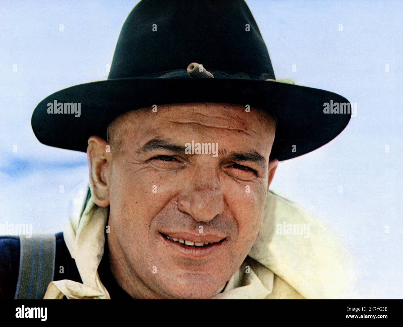 Telly Savalas Film: Mackenna'S Gold (USA 1969) Characters: Sgt. Tibbs  Director: J.Lee Thompson 18 March 1969   **WARNING** This Photograph is for editorial use only and is the copyright of COLUMBIA and/or the Photographer assigned by the Film or Production Company and can only be reproduced by publications in conjunction with the promotion of the above Film. A Mandatory Credit To COLUMBIA is required. The Photographer should also be credited when known. No commercial use can be granted without written authority from the Film Company. Stock Photo