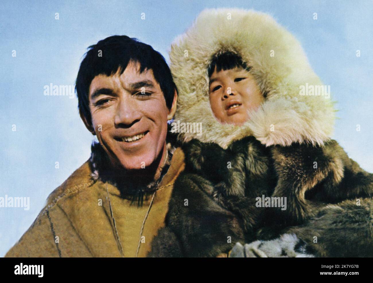 Anthony Quinn Film: The Savage Innocents (1960) Characters: Inuk  Director: Nicholas Ray 01 March 1960   **WARNING** This Photograph is for editorial use only and is the copyright of PARAMOUNT and/or the Photographer assigned by the Film or Production Company and can only be reproduced by publications in conjunction with the promotion of the above Film. A Mandatory Credit To PARAMOUNT is required. The Photographer should also be credited when known. No commercial use can be granted without written authority from the Film Company. Stock Photo