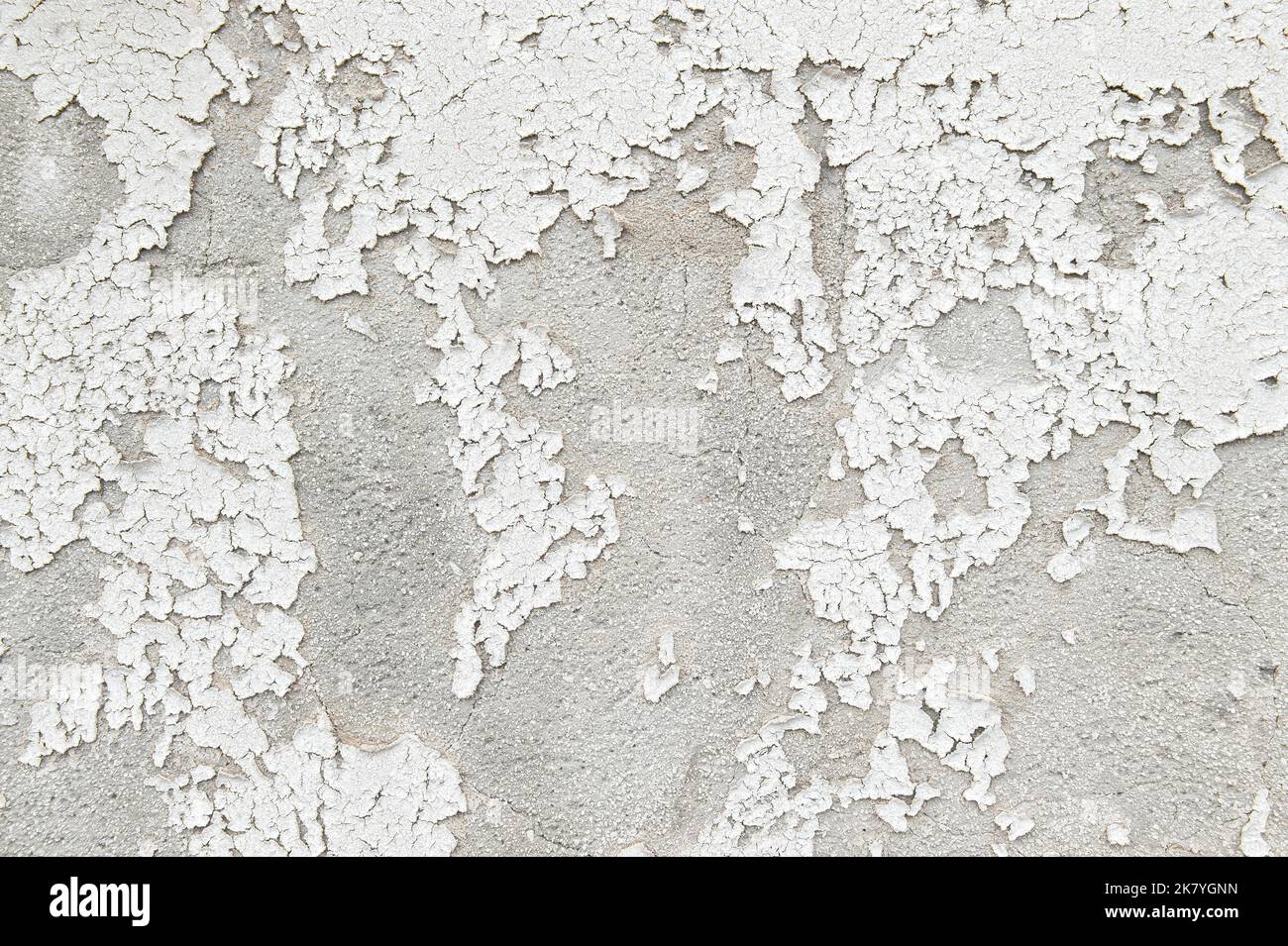 Cement white wall texture with cracks. Cracked stone background Stock Photo
