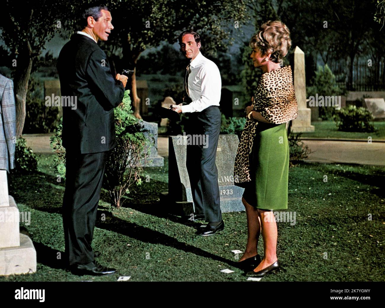Jan Murray, Sid Caesar & Anne Baxter Film: The Busy Body (1961) Characters: Murray Foster,George Norton & Margo Foster  Director: William Castle 12 March 1967   **WARNING** This Photograph is for editorial use only and is the copyright of PARAMOUNT PICTURES and/or the Photographer assigned by the Film or Production Company and can only be reproduced by publications in conjunction with the promotion of the above Film. A Mandatory Credit To PARAMOUNT PICTURES is required. The Photographer should also be credited when known. No commercial use can be granted without written authority from the Film Stock Photo