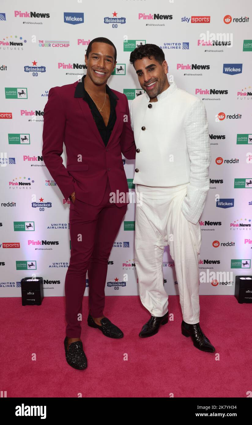 Michael Gunning left And Dr Ranj Singh During The PinkNews Awards At michael-gunning-left-and-dr-ranj-singh-during-the-pinknews-awards-at