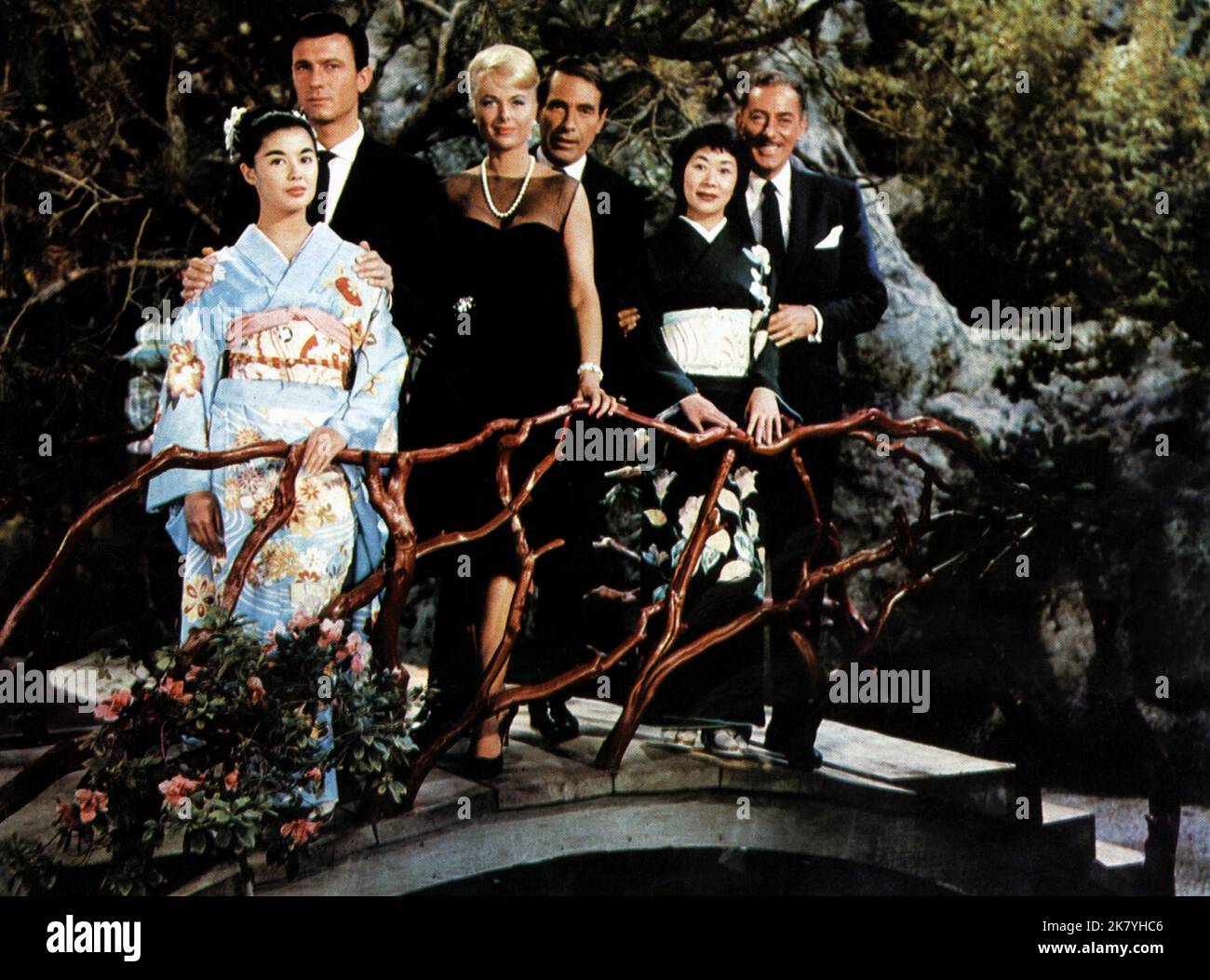 France Nuyen, Laurence Harvey, Martha Hyer, Gary Merrill, Miyoshi Umeki & Michael Wilding Film: A Girl Named Tamiko (1962) Characters: Tamiko,Ivan Kalin,Fay Wilson,Max Wilson,Eiko & Nigel Costairs  Director: John Sturges 14 March 1963   **WARNING** This Photograph is for editorial use only and is the copyright of PARAMOUNT and/or the Photographer assigned by the Film or Production Company and can only be reproduced by publications in conjunction with the promotion of the above Film. A Mandatory Credit To PARAMOUNT is required. The Photographer should also be credited when known. No commercial Stock Photo
