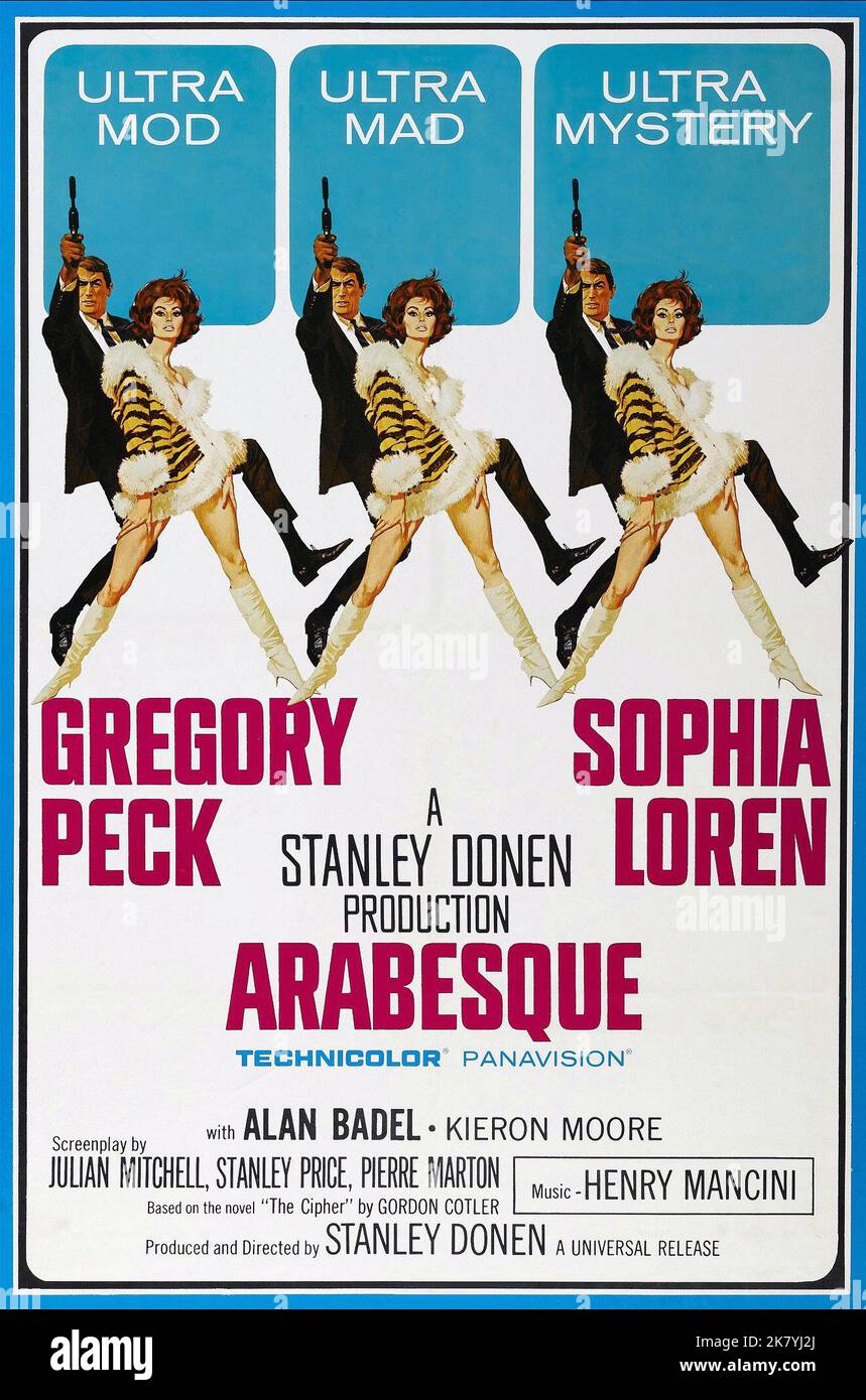 Gregory Peck & Sophia Loren Poster Film Arabesque (USA 1966) Characters ...