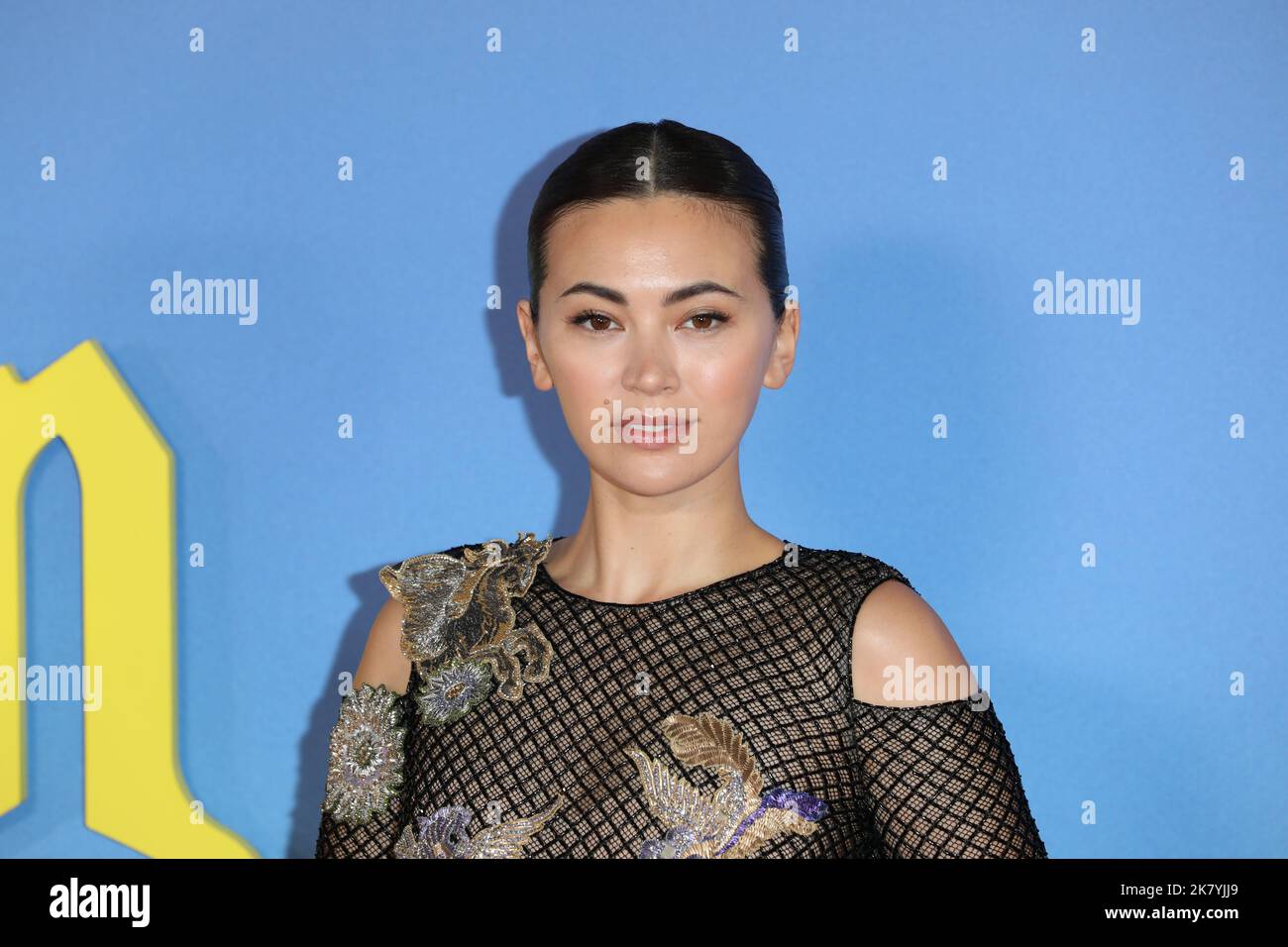 Jessica Henwick attends 'Glass Onion: A Knives Out Mystery' film premiere during  66th BFI London Film Festival closing film gala. Stock Photo