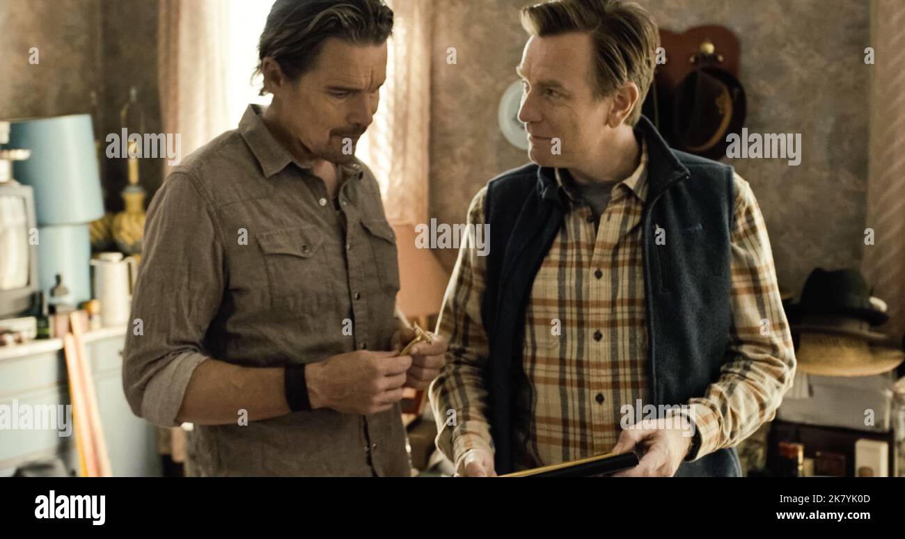 USA. Ethan Hawke and Ewan McGregor in a scene from (C)Apple+ new film ...