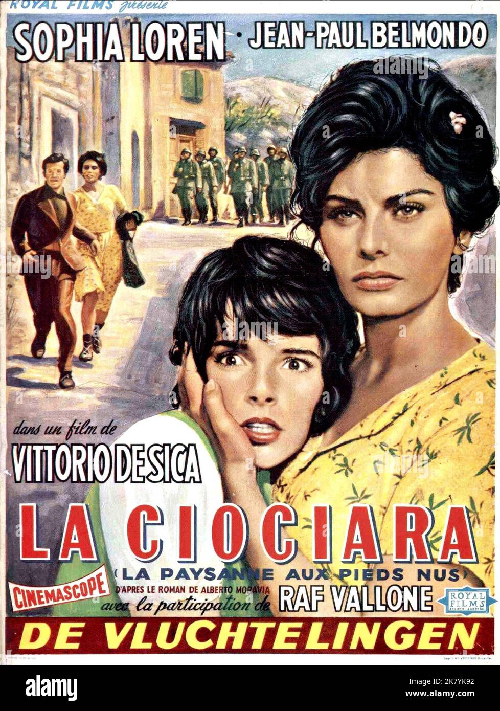 Eleonora Brown & Sophia Loren Poster Film: Two Women (La ciociara) Characters: Rosetta, Cesira  It/Fr 1960, Director: Vittorio De Sica 23 December 1960   **WARNING** This Photograph is for editorial use only and is the copyright of EMBASSY and/or the Photographer assigned by the Film or Production Company and can only be reproduced by publications in conjunction with the promotion of the above Film. A Mandatory Credit To EMBASSY is required. The Photographer should also be credited when known. No commercial use can be granted without written authority from the Film Company. Stock Photo