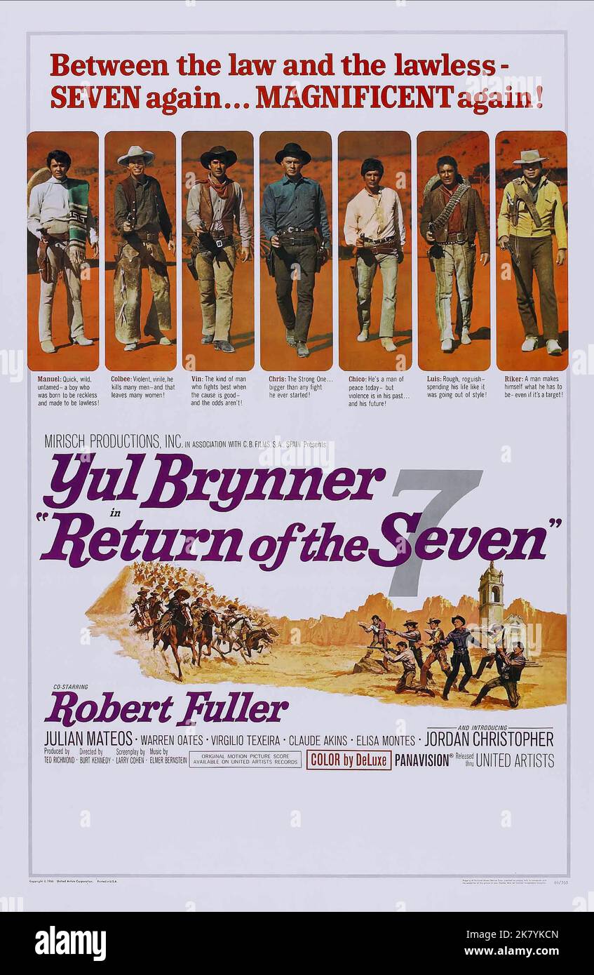 The magnificent seven poster 1960 hi-res stock photography and images -  Alamy