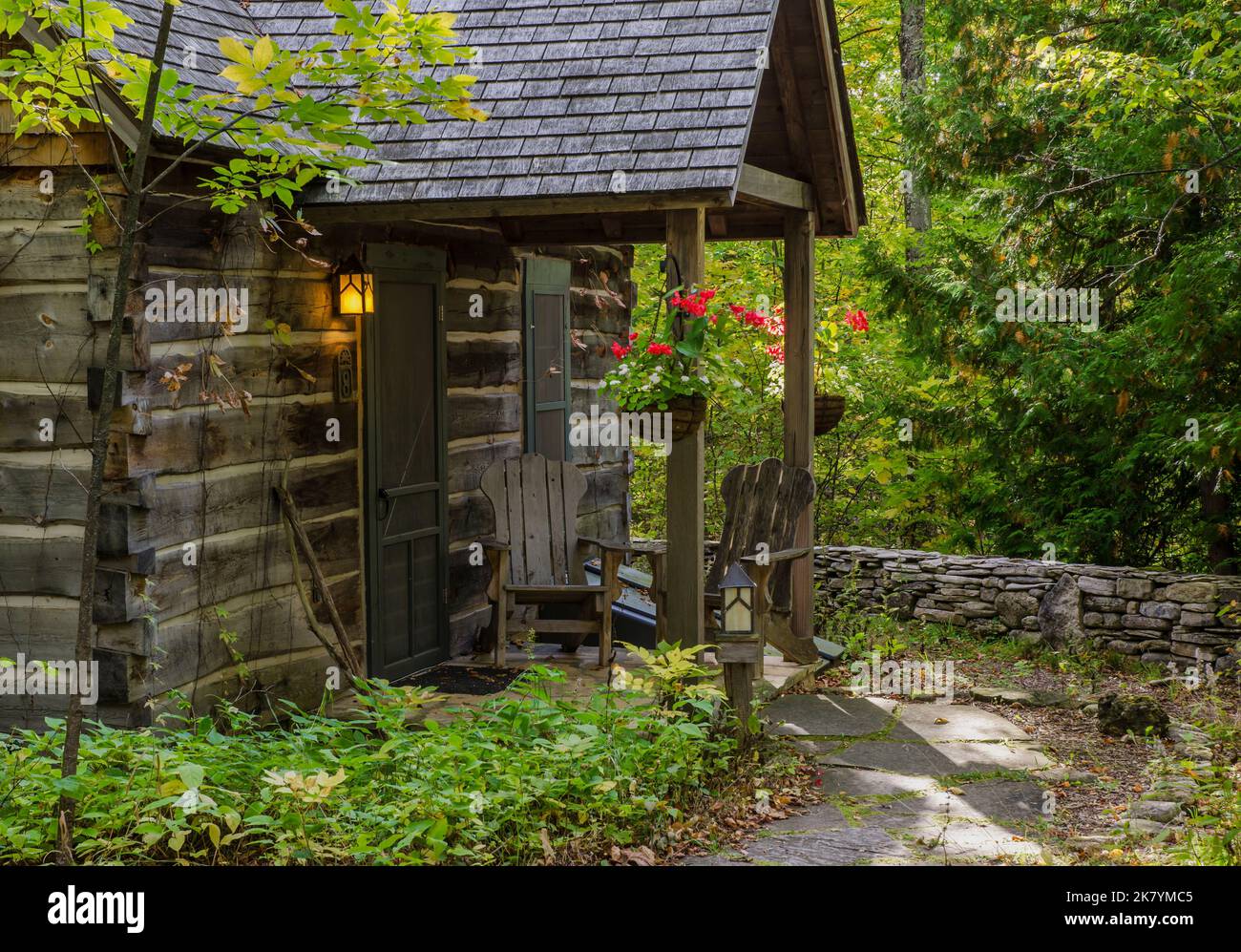 The entrance to one of the West Dorm rooms at The Clearing in Ellison