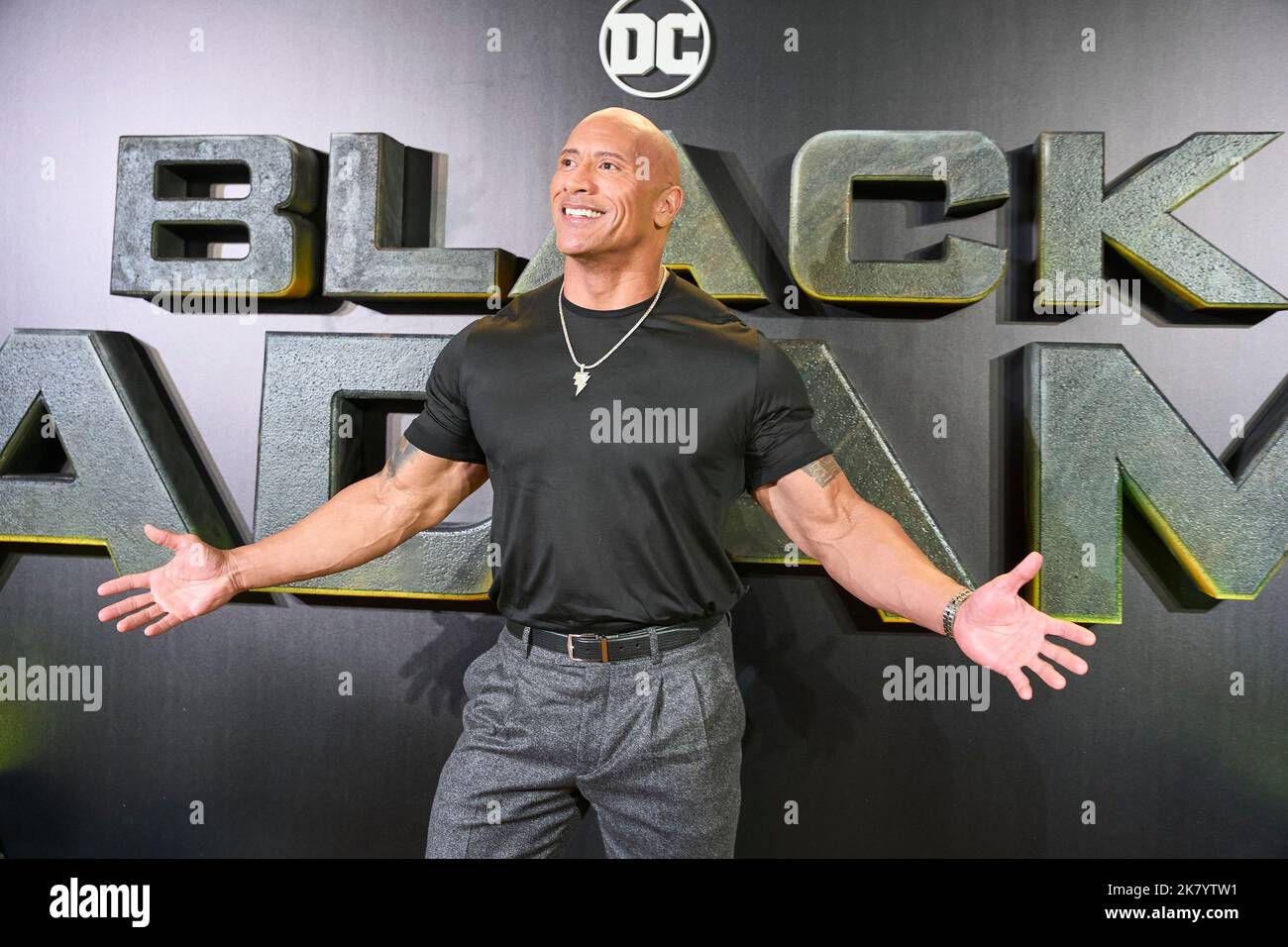 October 19, 2022, Madrid, Spain: DWAYNE JOHNSON attends 'Black Adam' Premiere at Capitol Cinema. (Credit Image: © Jack Abuin/ZUMA Press Wire) Stock Photo