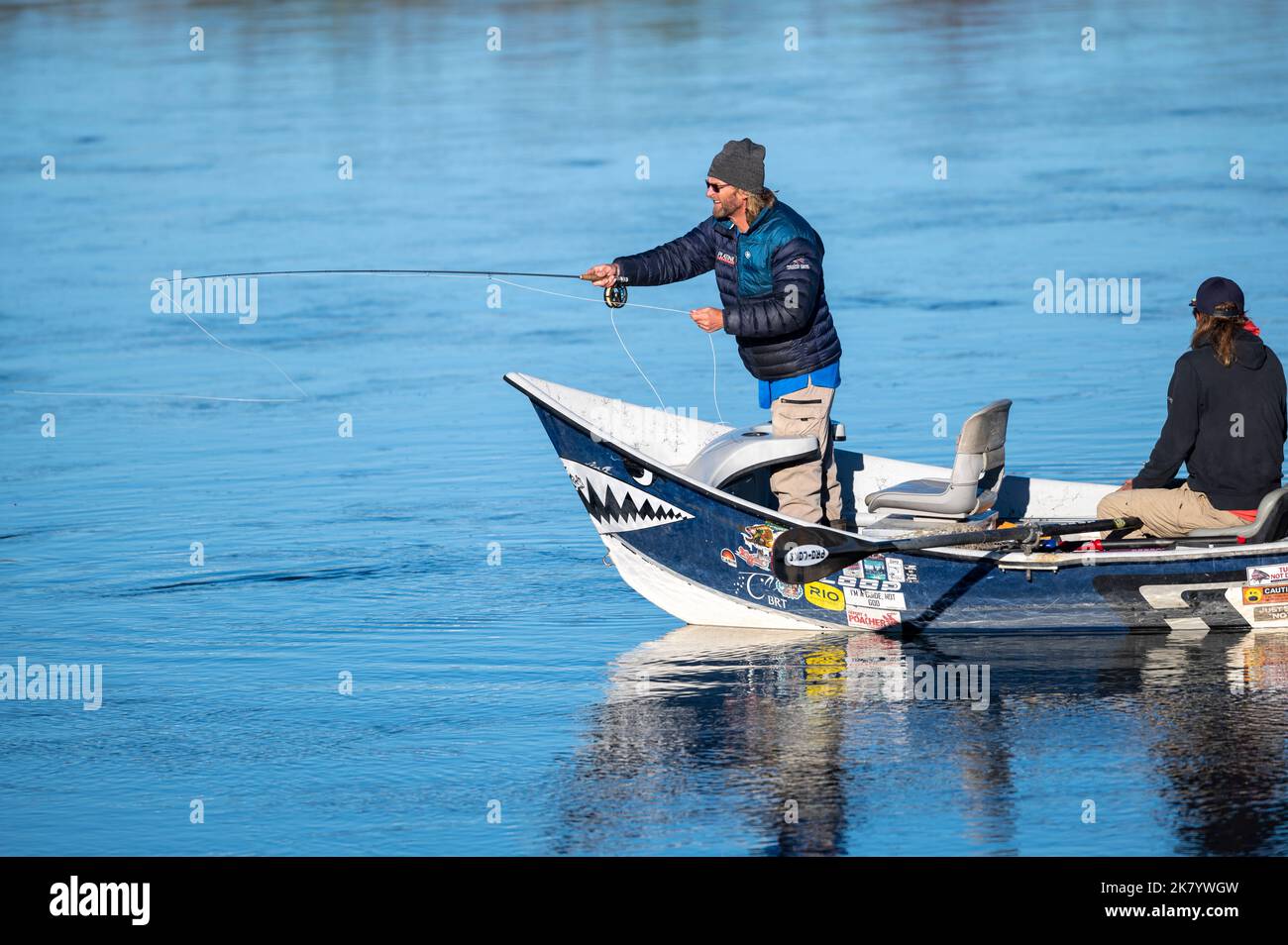 Trout fishing boat hi-res stock photography and images - Alamy