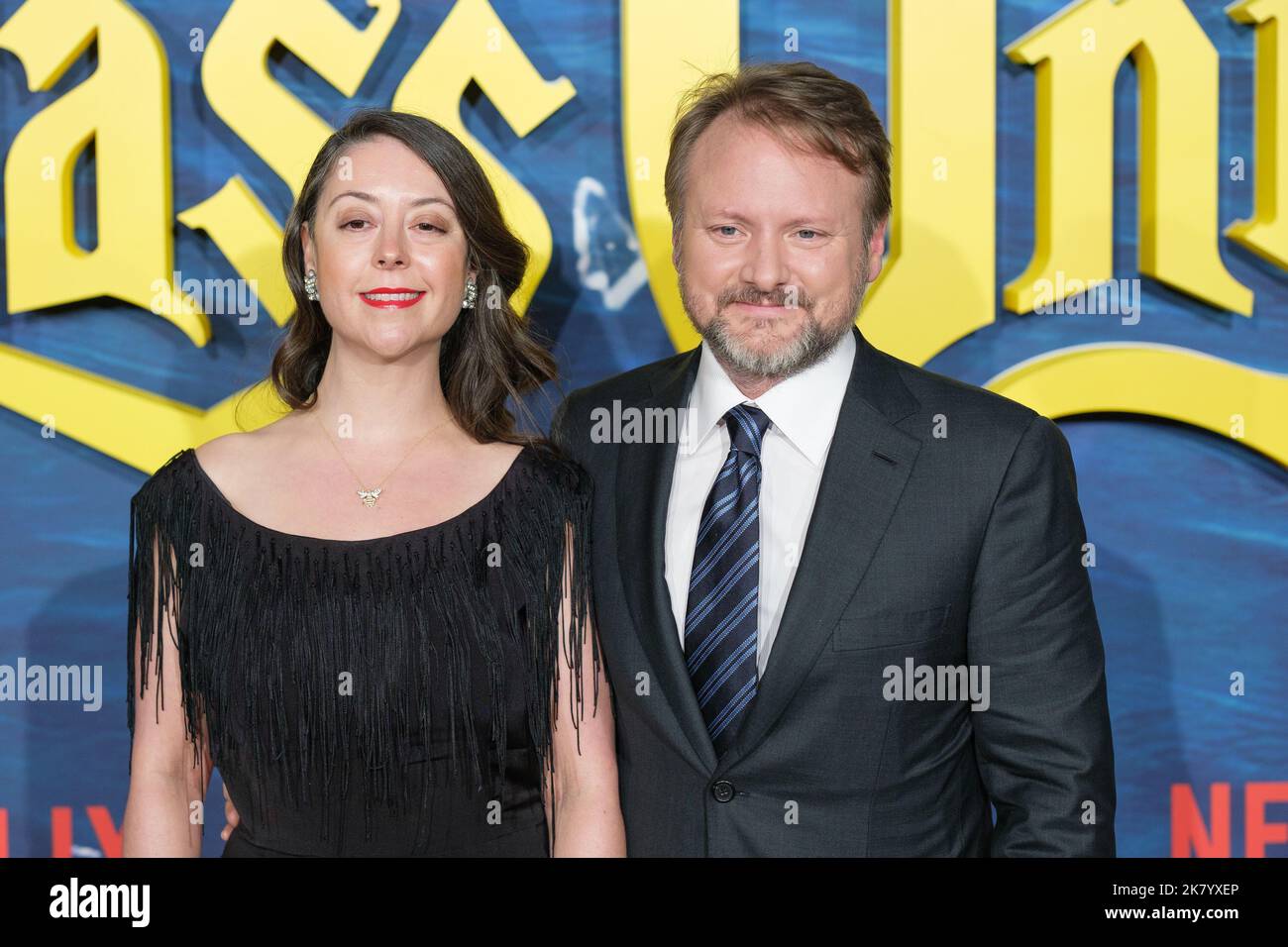 Karina longworth and rian johnson director hi-res stock