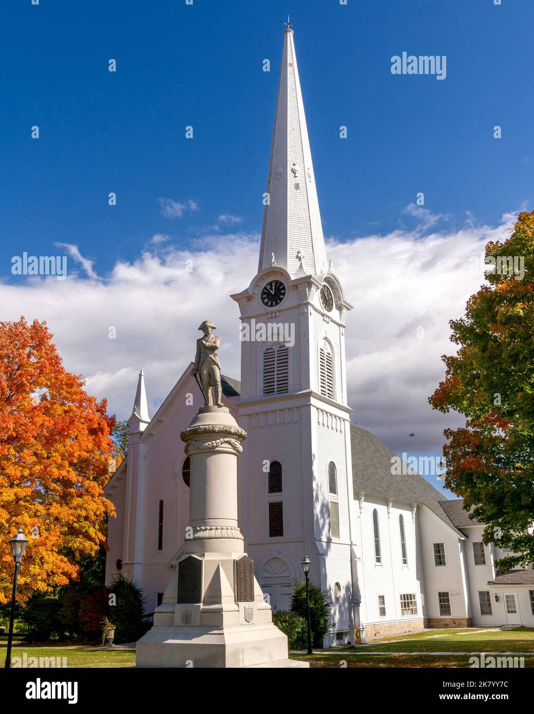 Manchester, VT USA Oct 9, 2022 Vertical image of the iconic