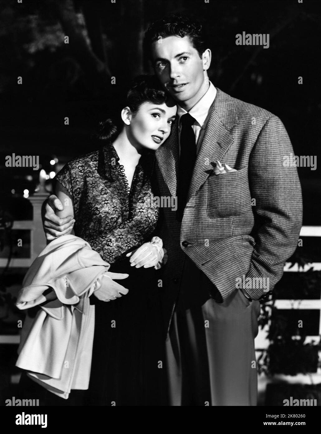 Ann Blyth & Farley Granger Film: Our Very Own (USA 1950) Characters: Gail Macaulay, Chuck  Director: David Miller 27 July 1950   **WARNING** This Photograph is for editorial use only and is the copyright of THE SAMUEL GOLDWYN COMPANY and/or the Photographer assigned by the Film or Production Company and can only be reproduced by publications in conjunction with the promotion of the above Film. A Mandatory Credit To THE SAMUEL GOLDWYN COMPANY is required. The Photographer should also be credited when known. No commercial use can be granted without written authority from the Film Company. Stock Photo