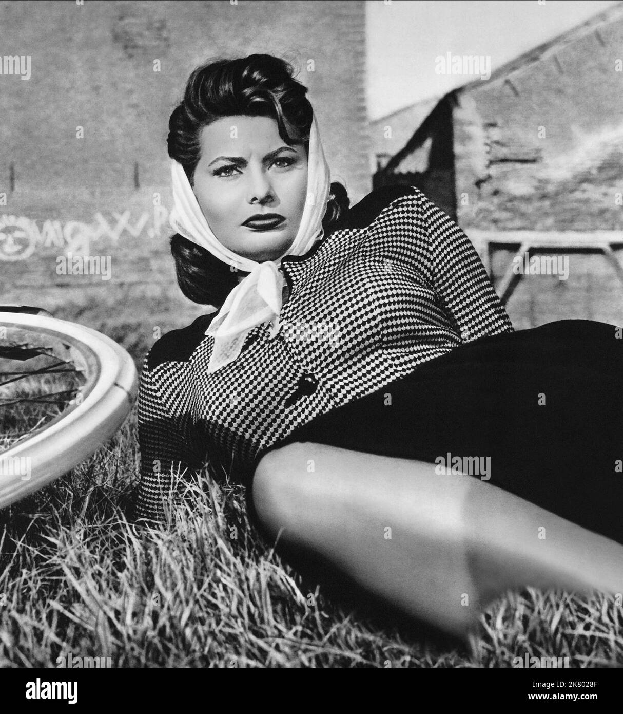 Sophia Loren Film: The River Girl (La donna del fiume) Characters: Nives Mongolini  It/Fr 1954, Director: Dino Risi 29 December 1954   **WARNING** This Photograph is for editorial use only and is the copyright of COLUMBIA and/or the Photographer assigned by the Film or Production Company and can only be reproduced by publications in conjunction with the promotion of the above Film. A Mandatory Credit To COLUMBIA is required. The Photographer should also be credited when known. No commercial use can be granted without written authority from the Film Company. Stock Photo