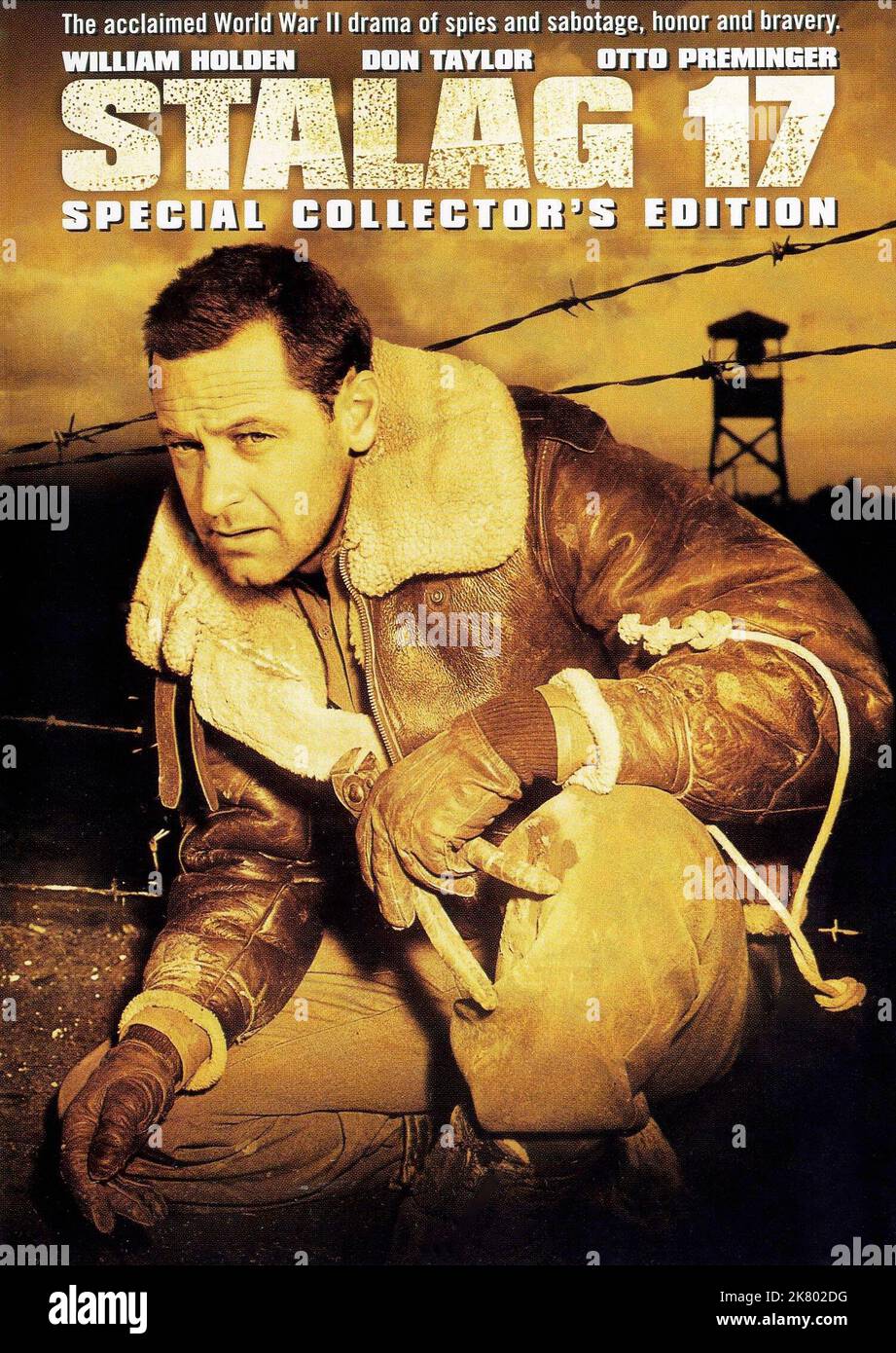 William Holden Poster Film: Stalag 17 (USA 1953) Characters: Sgt. J.J. Sefton  Director: Billy Wilder 29 May 1953   **WARNING** This Photograph is for editorial use only and is the copyright of PARAMOUNT and/or the Photographer assigned by the Film or Production Company and can only be reproduced by publications in conjunction with the promotion of the above Film. A Mandatory Credit To PARAMOUNT is required. The Photographer should also be credited when known. No commercial use can be granted without written authority from the Film Company. Stock Photo