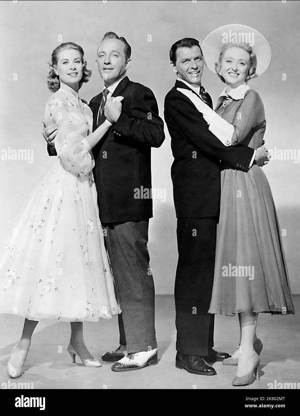 Grace Kelly, Bing Crosby, Frank Sinatra & Celeste Holm Film: High Society (USA 1956) Characters: Tracy Samantha Lord, C.K. Dexter-Haven, Mike Connor, Liz Imbrie  Director: Charles Walters 17 July 1956   **WARNING** This Photograph is for editorial use only and is the copyright of MGM and/or the Photographer assigned by the Film or Production Company and can only be reproduced by publications in conjunction with the promotion of the above Film. A Mandatory Credit To MGM is required. The Photographer should also be credited when known. No commercial use can be granted without written authority f Stock Photo