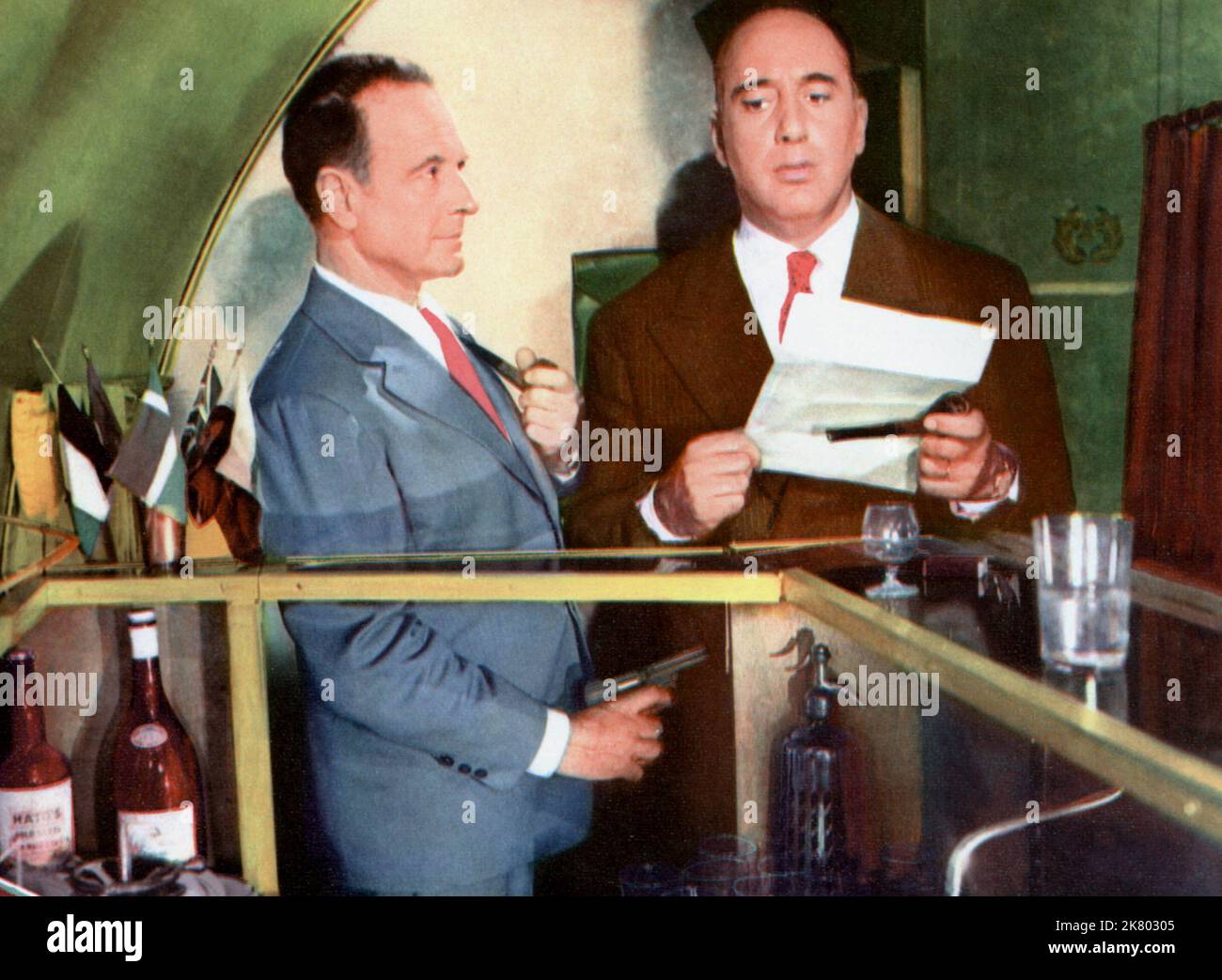 Scene With Pierre Fresnay Film A Bomb For A Dictator 1957 Characters scene-with-pierre-fresnay-film-a-bomb-for-a-dictator-1957-characters