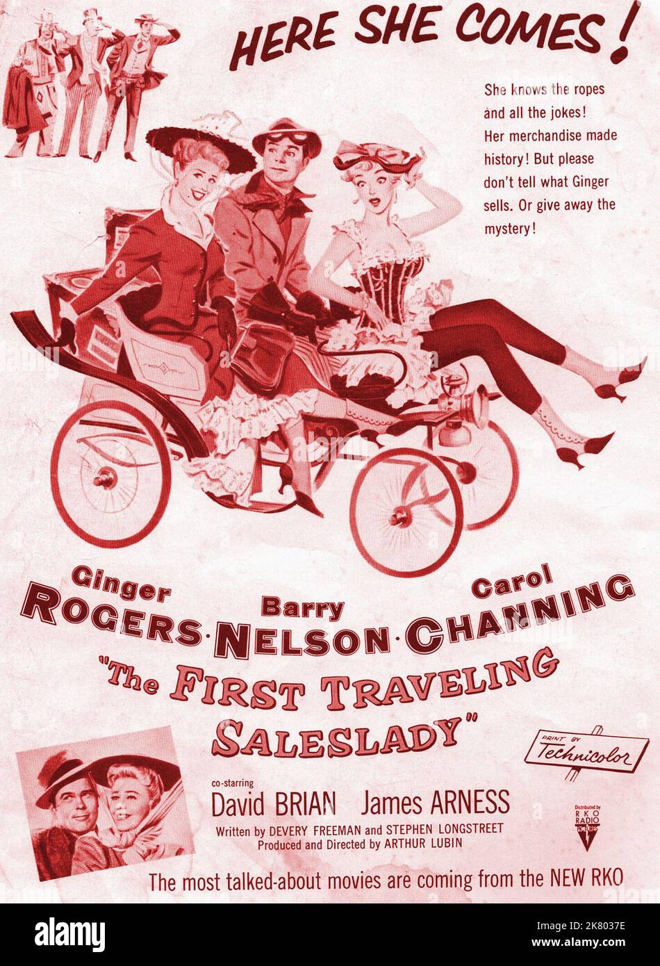 Film Poster Film: The First Traveling Saleslady (1953)   Director: Arthur Lubin 01 August 1956   **WARNING** This Photograph is for editorial use only and is the copyright of RKO and/or the Photographer assigned by the Film or Production Company and can only be reproduced by publications in conjunction with the promotion of the above Film. A Mandatory Credit To RKO is required. The Photographer should also be credited when known. No commercial use can be granted without written authority from the Film Company. Stock Photo