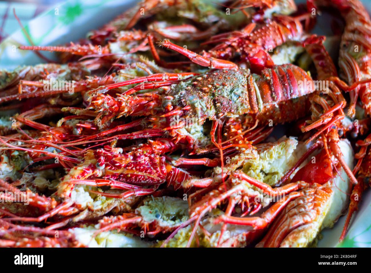 Spiny lobster buffet in Cagayan, Philippines Stock Photo Alamy