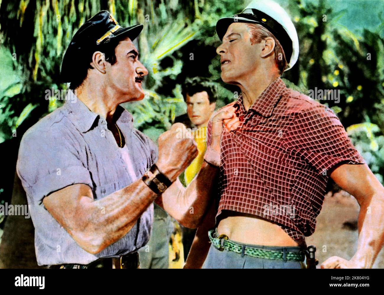 Gilbert Roland & Peter Graves Film: Beneath The 12-Mile Reef (USA 1953) Characters: Mike Petrakis & Arnold Dix  Director: Robert D. Webb 02 December 1953   **WARNING** This Photograph is for editorial use only and is the copyright of 20TH CENTURY FOX and/or the Photographer assigned by the Film or Production Company and can only be reproduced by publications in conjunction with the promotion of the above Film. A Mandatory Credit To 20TH CENTURY FOX is required. The Photographer should also be credited when known. No commercial use can be granted without written authority from the Film Company. Stock Photo