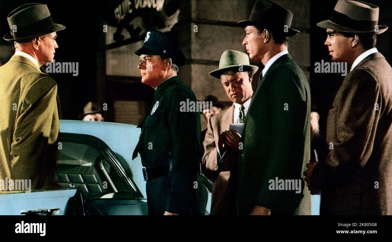 Scene With David Brian Film: Accused Of Murder (1954) Characters: WITH Police Lt. Roy Hargis  Director: Joseph Kane 21 December 1956   **WARNING** This Photograph is for editorial use only and is the copyright of REPUBLIC PICTURES and/or the Photographer assigned by the Film or Production Company and can only be reproduced by publications in conjunction with the promotion of the above Film. A Mandatory Credit To REPUBLIC PICTURES is required. The Photographer should also be credited when known. No commercial use can be granted without written authority from the Film Company. Stock Photo