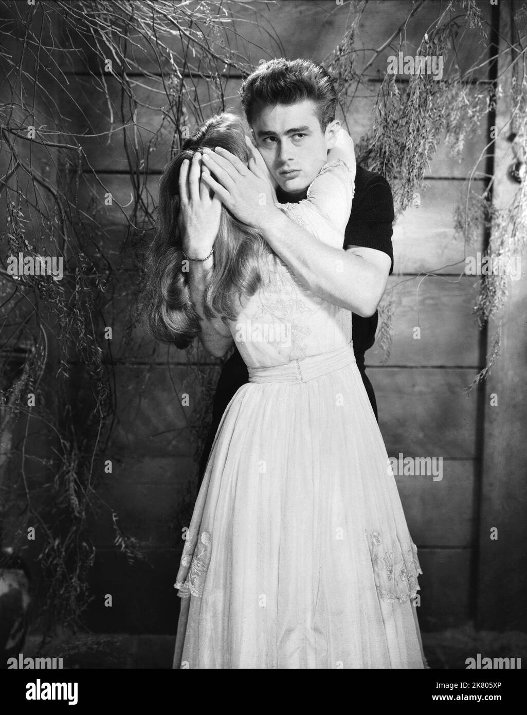 Julie Harris & James Dean Film: East Of Eden (USA 1955) Characters: Abra, Cal Trask  / Literaturverfilmung (Based On The Novel By John Steinbeck) Director: Elia Kazan 09 March 1955   **WARNING** This Photograph is for editorial use only and is the copyright of WARNER BROS. and/or the Photographer assigned by the Film or Production Company and can only be reproduced by publications in conjunction with the promotion of the above Film. A Mandatory Credit To WARNER BROS. is required. The Photographer should also be credited when known. No commercial use can be granted without written authority fro Stock Photo