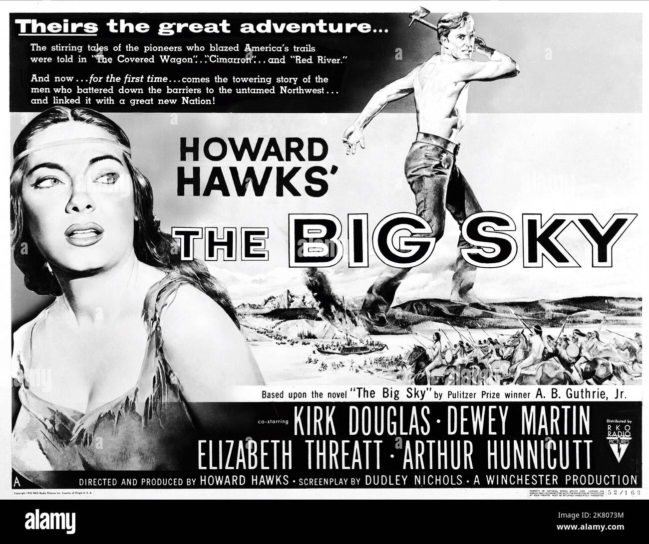 Elizabeth Threatt & Kirk Douglas Film The Big Sky (USA