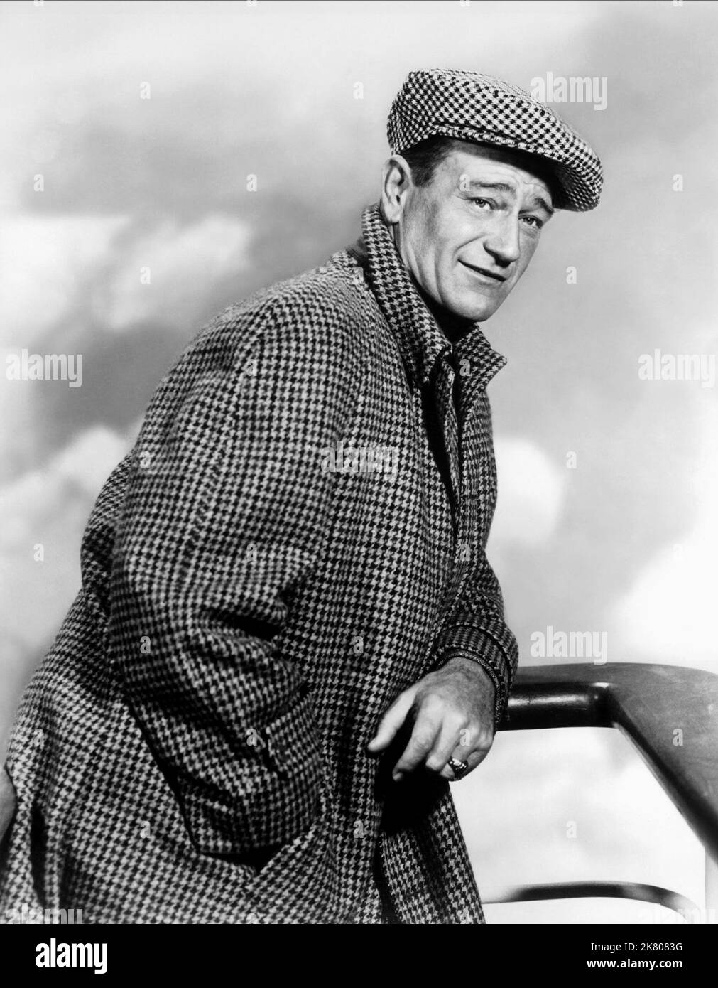 John Wayne  Film The Quiet Man (USA 1952) Characters: Sean Thornton  Director: John Farrow 06 June 1952   **WARNING** This Photograph is for editorial use only and is the copyright of REPUBLIC PICTURES and/or the Photographer assigned by the  Film or Production Company and can only be reproduced by publications in conjunction with the promotion of the above  Film. A Mandatory Credit To REPUBLIC PICTURES is required. The Photographer should also be credited when known. No commercial use can be granted without written authority from the  Film Company. Stock Photo