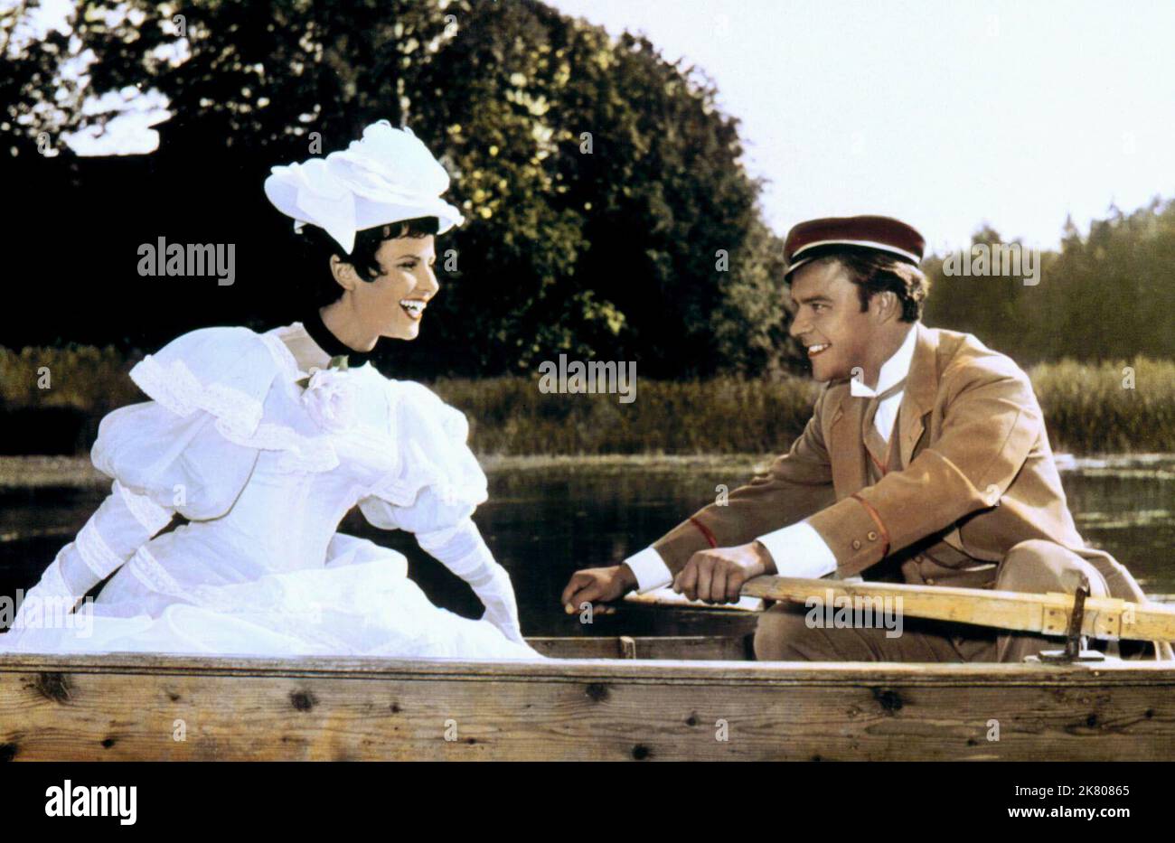 Gerlinde Locker & Michael Kramer Film: Sebastian Kneipp (1956) Characters: Aglaya - dessen Tochter &  Director: Wolfgang Liebeneiner 27 November 1958   **WARNING** This Photograph is for editorial use only and is the copyright of The Film Company and/or the Photographer assigned by the Film or Production Company and can only be reproduced by publications in conjunction with the promotion of the above Film. A Mandatory Credit To The Film Company is required. The Photographer should also be credited when known. No commercial use can be granted without written authority from the Film Company. Stock Photo